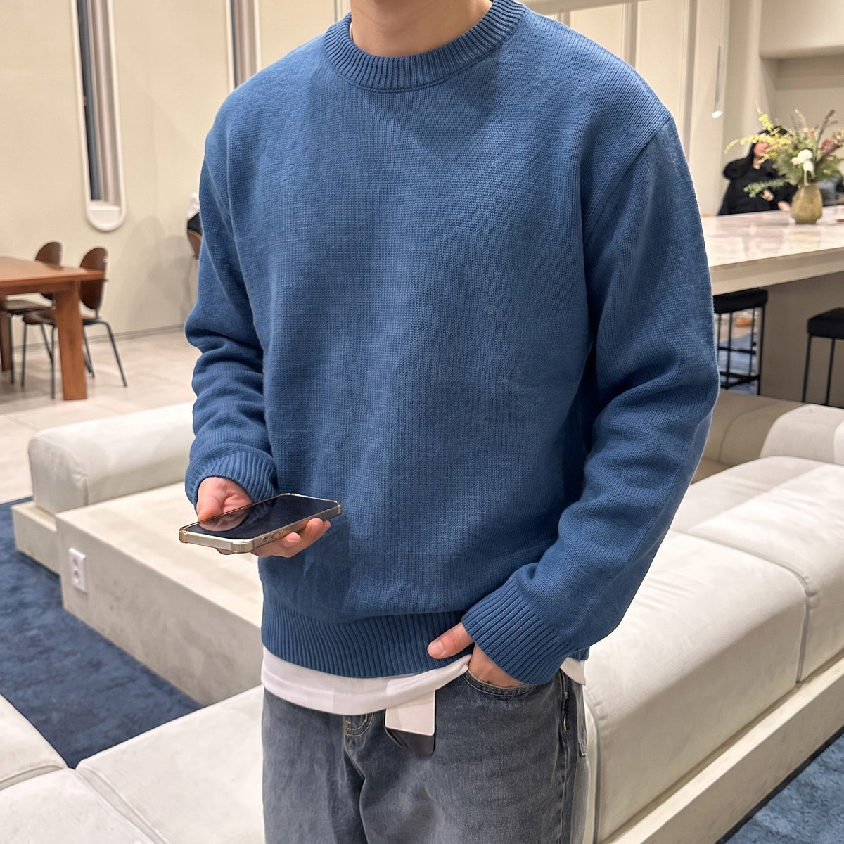Marcus – Men’s Textured Crewneck Sweater