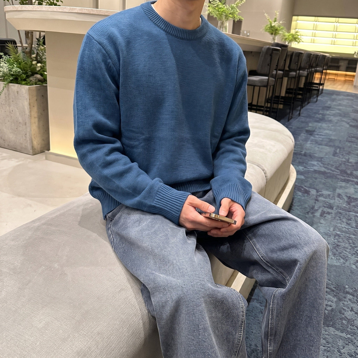 Marcus – Men’s Textured Crewneck Sweater