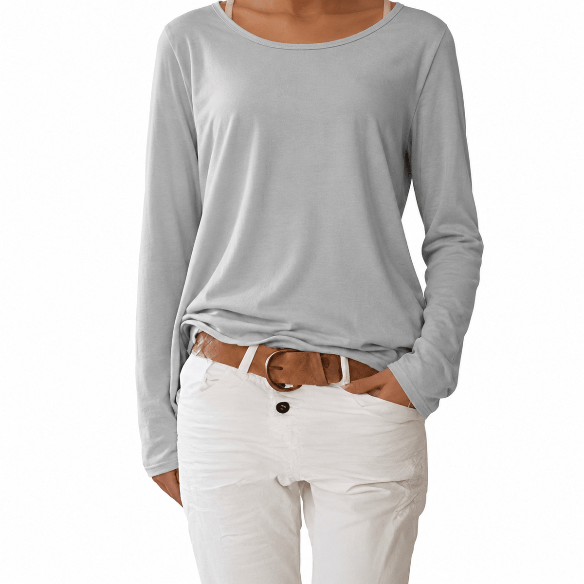 Sophie – Women’s Boat Neck Relaxed Fit Sweater Top