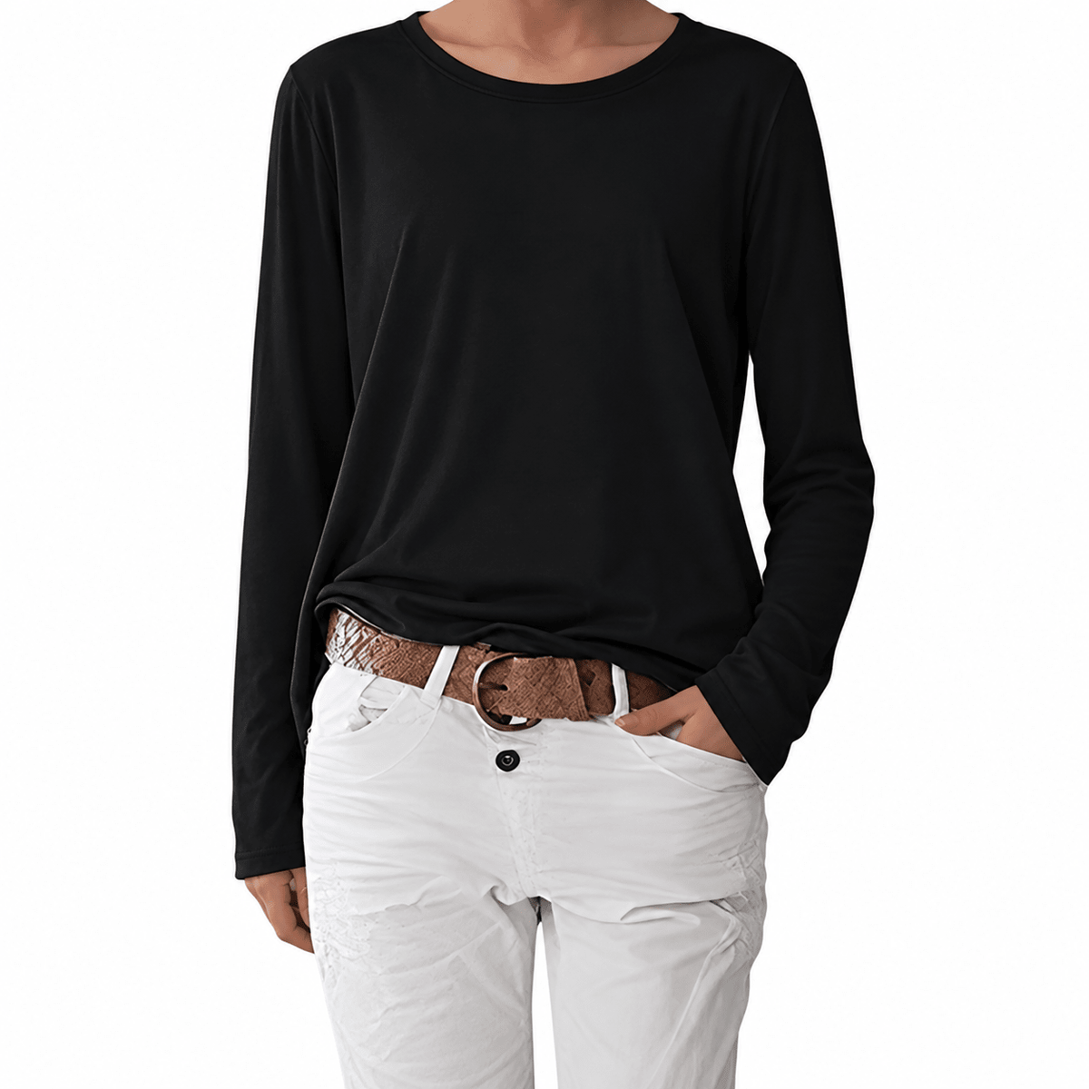 Sophie – Women’s Boat Neck Relaxed Fit Sweater Top